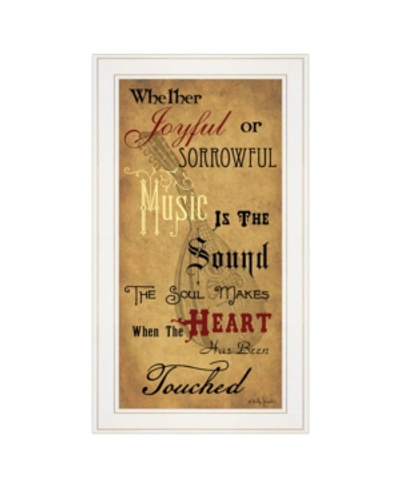Trendy Decor 4u Sound Of The Soul By Billy Jacobs, Ready To Hang Framed Print, White Frame, 15" X 27" In Multi