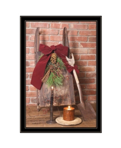 Trendy Decor 4u Let Christmas Live By Billy Jacobs, Ready To Hang Framed Print, Black Frame, 23" X 33" In Multi