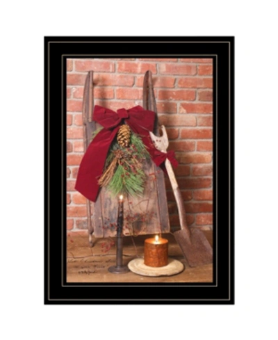 Trendy Decor 4u Let Christmas Live By Billy Jacobs, Ready To Hang Framed Print, Black Frame, 15" X 21" In Multi