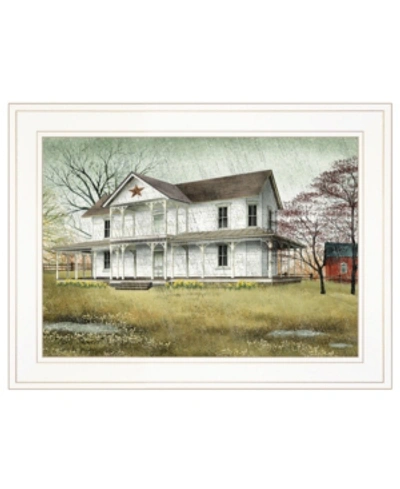 Trendy Decor 4u April Showers By Billy Jacobs, Ready To Hang Framed Print, White Frame, 19" X 15" In Multi