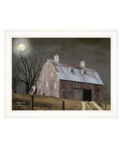 Trendy Decor 4u Midnight Moon By Billy Jacobs, Ready To Hang Framed Print, White Frame, 27" X 21" In Multi