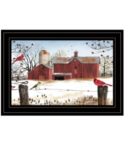 Trendy Decor 4u Winter Days By Billy Jacobs, Ready To Hang Framed Print, Black Frame, 15" X 11" In Multi