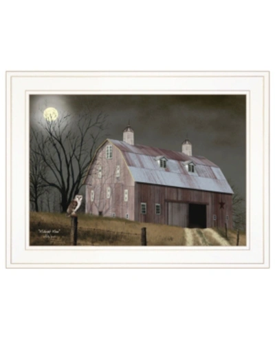 Trendy Decor 4u Midnight Moon By Billy Jacobs, Ready To Hang Framed Print, White Frame, 19" X 15" In Multi
