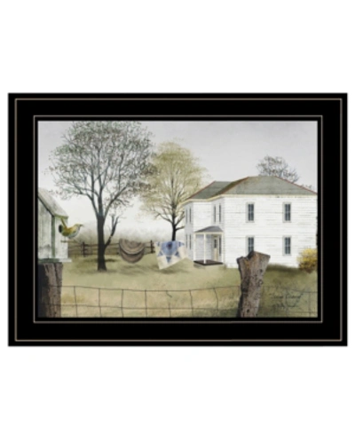 Trendy Decor 4u Spring Cleaning By Billy Jacobs, Ready To Hang Framed Print, Black Frame, 21" X 15" In Multi