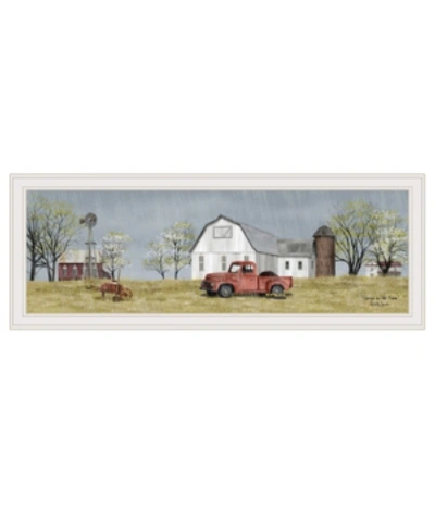 Trendy Decor 4u Spring On The Farm By Billy Jacobs, Ready To Hang Framed Print, White Frame, 39" X 15" In Multi