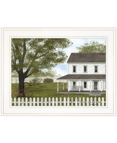 Trendy Decor 4u Green, Green Grass Of Home By Billy Jacobs, Ready To Hang Framed Print, White Frame, 19" X 15" In Multi
