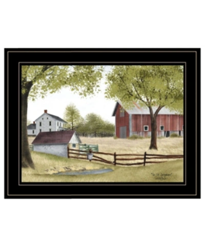 Trendy Decor 4u The Old Spring House By Billy Jacobs, Ready To Hang Framed Print, Black Frame, 19" X 15" In Multi