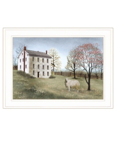 Trendy Decor 4u Spring At White House Farm By Billy Jacobs, Ready To Hang Framed Print, White Frame, 21" X 15" In Multi