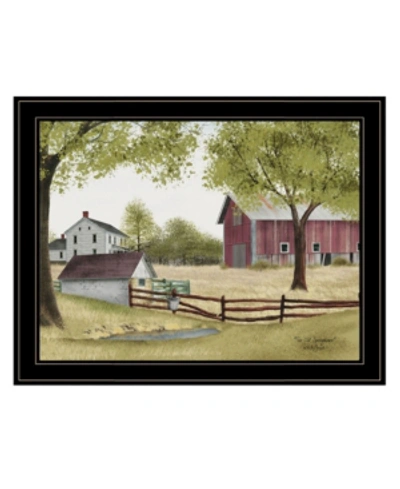 Trendy Decor 4u The Old Spring House By Billy Jacobs, Ready To Hang Framed Print, Black Frame, 27" X 21" In Multi