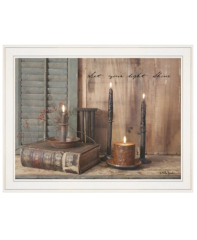 Trendy Decor 4u Let Your Light Shine By Billy Jacobs, Ready To Hang Framed Print, White Frame, 27" X 21" In Multi
