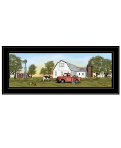 Trendy Decor 4u Summer On The Farm By Billy Jacobs, Ready To Hang Framed Print, Black Frame, 39" X 15" In Multi