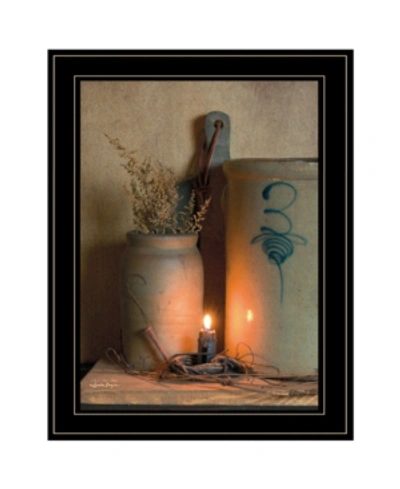 Trendy Decor 4u No. 3 Bee Sting On A Crock By Susan Boyer, Ready To Hang Framed Print, Black Frame, 15" X 19" In Multi
