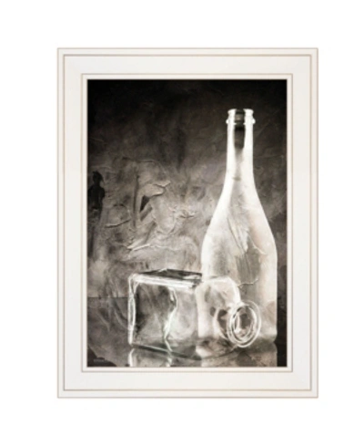 Trendy Decor 4u Moody Gray Glassware Still Life By Bluebird Barn, Ready To Hang Framed Print, White Frame, 15" X 19" In Multi
