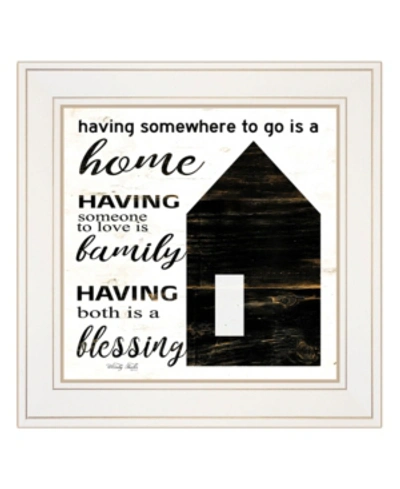 Trendy Decor 4u A Blessing By Cindy Jacobs, Ready To Hang Framed Print, White Frame, 15" X 15" In Multi