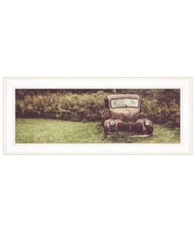Trendy Decor 4u Rusty Clearing By Justin Spivey, Ready To Hang Framed Print, White Frame, 27" X 11" In Multi