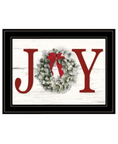 Trendy Decor 4u Christmas Joy By Lori Deiter, Ready To Hang Framed Print, Black Frame, 21" X 15" In Multi