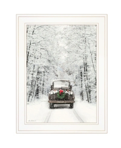 Trendy Decor 4u Antique Christmas By Lori Deiter, Ready To Hang Framed Print, White Frame, 15" X 19" In Multi