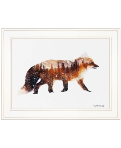 Trendy Decor 4u Arctic Red Fox By Andreas Lie, Ready To Hang Framed Print, White Frame, 15" X 19" In Multi