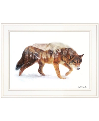 Trendy Decor 4u Arctic Wolf By Andreas Lie, Ready To Hang Framed Print, White Frame, 19" X 15" In Multi