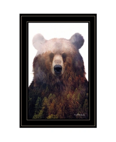 Trendy Decor 4u King Of The Forest By Andreas Lie, Ready To Hang Framed Print, Black Frame, 15" X 21" In Multi