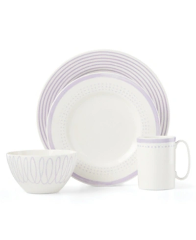 Kate Spade New York Charlotte Street Lilac East 4 Piece Place Setting In Lavender
