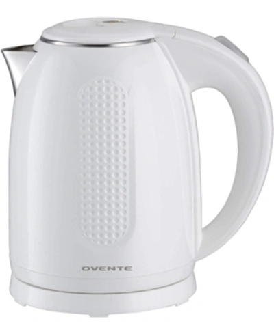 Ovente Corded Electric Kettle, Double-walled In White