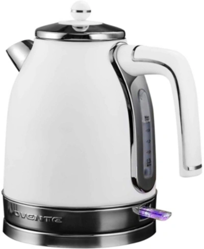 Ovente Victoria Collection Electric Kettle In White