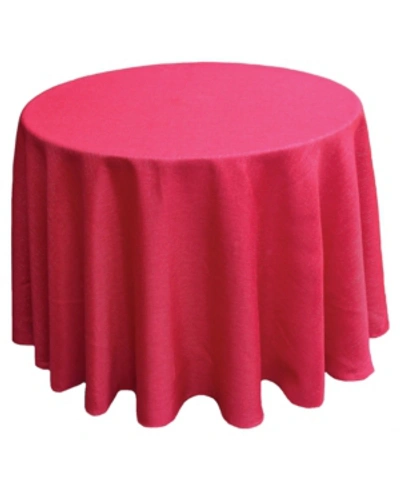 Manor Luxe Gala Glistening Easy Care Solid Color Tablecloth In Red
