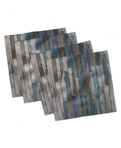 Ambesonne Rustic Set Of 4 Napkins, 12" X 12" In Multi