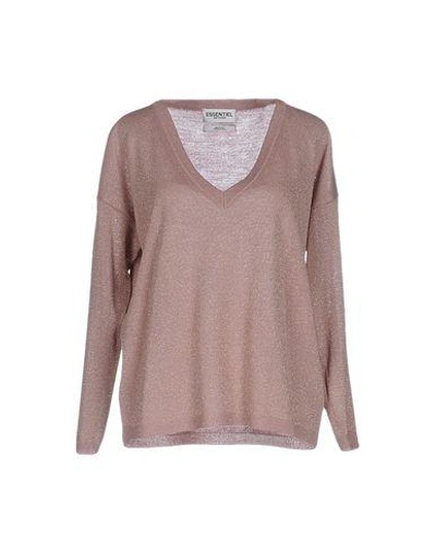 Essentiel Antwerp Sweater In Pastel Pink