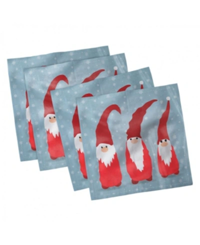 Ambesonne Gnome Set Of 4 Napkins, 12" X 12" In Multi
