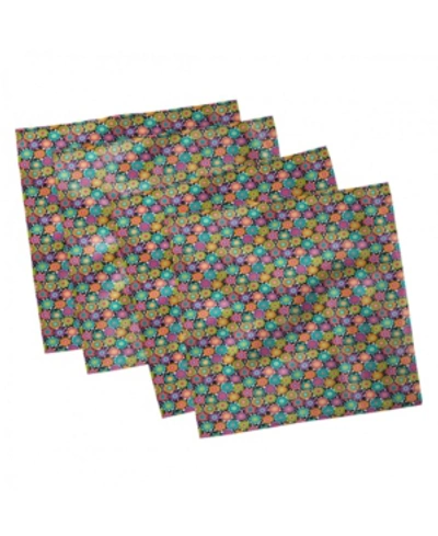 Ambesonne Colorful Set Of 4 Napkins, 18" X 18" In Multi