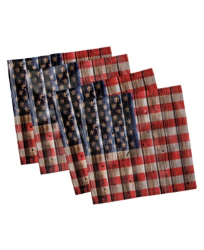 Ambesonne 4th Of July Set Of 4 Napkins, 18" X 18" In Multi