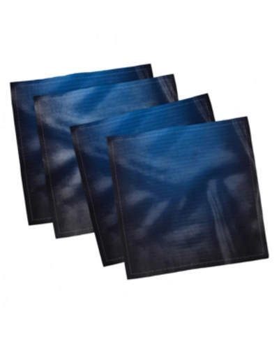 Ambesonne Lines Ombre Set Of 4 Napkins, 18" X 18" In Multi