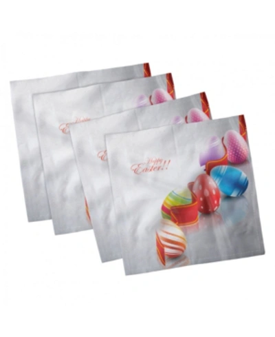 Ambesonne Easter Set Of 4 Napkins, 18" X 18" In Multi