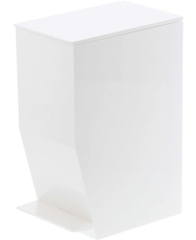 Yamazaki Tower Sanitary Step Trash Can In White