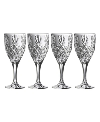 Belleek Pottery Renmore Goblet, Set Of 4 In Clear