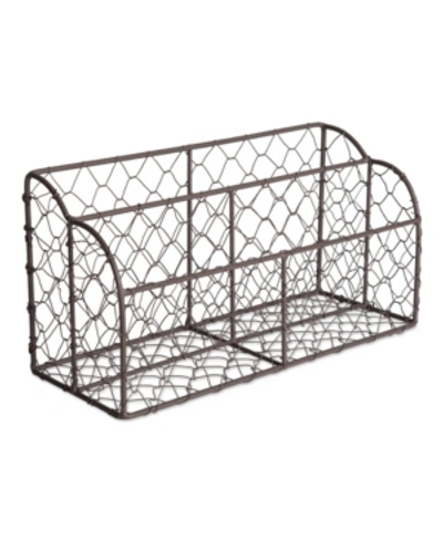 Design Imports Ic Chicken Wire Metal Desktop Letter Holder In Bronze