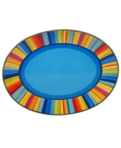 Certified International Sierra Oval Platter In Multicolor