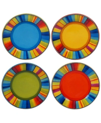 Certified International Sierra 4-pc. Salad Plates Asst. In Multicolored
