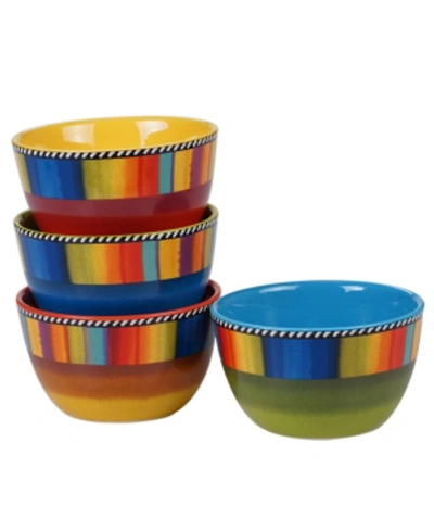 Certified International Sierra 4-pc. Ice Cream Bowls Asst. In Multicolored