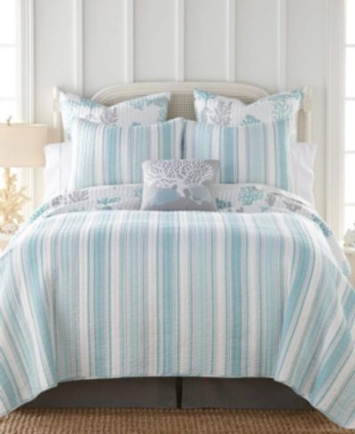 Levtex Cape Coral 3-pc. Quilt Set, Full/queen In Teal