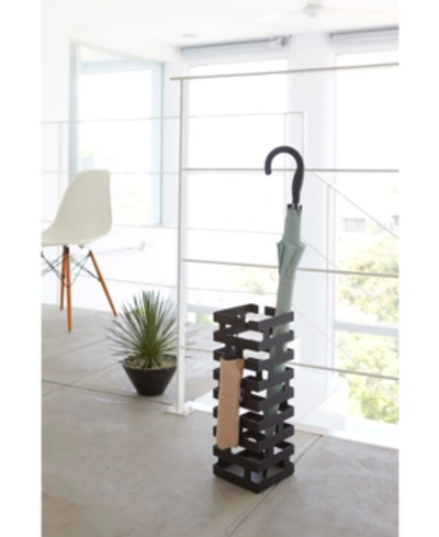 Yamazaki Brick Umbrella Stand In Black