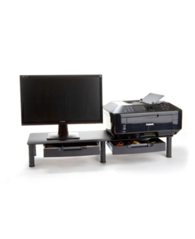Mind Reader Large Dual Monitor Stand For Computer Screens In Black