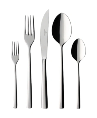 Villeroy & Boch Piemont 40 Piece Flatware Set In Silver-tone