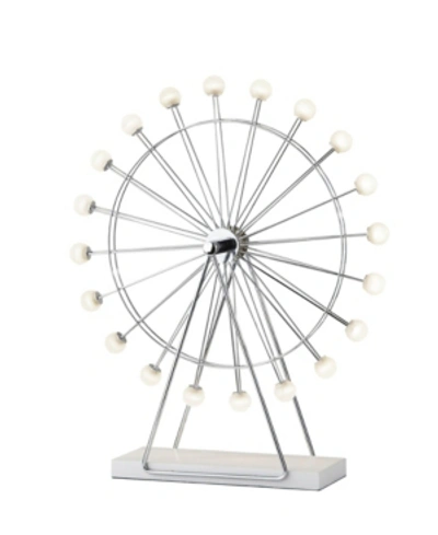 Adesso Coney Large Led Ferris Wheel Lamp In White