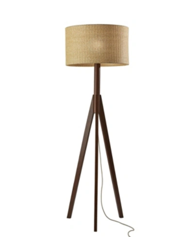 Adesso Eden Floor Lamp In Brown