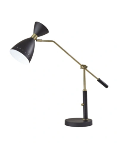 Adesso Oscar Adjustable Desk Lamp In Black