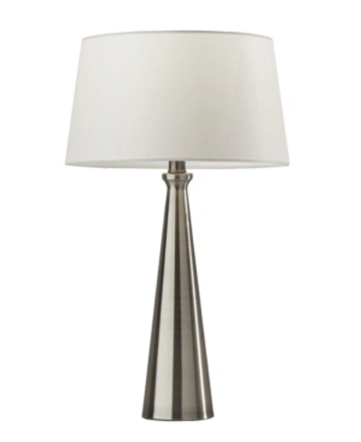 Adesso Lucy 2 Piece Table Lamp Bonus Pack In Silver-tone