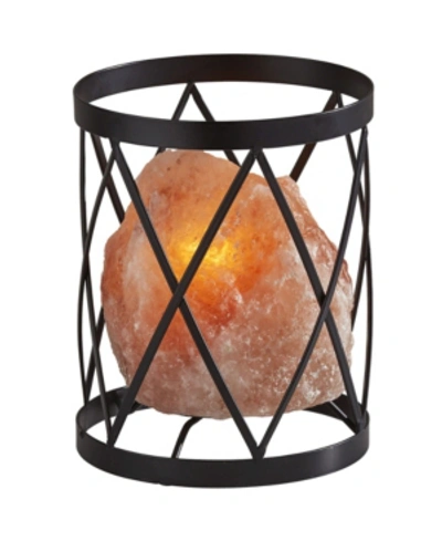 Adesso Trust Himalayan Salt Table Lamp In Black